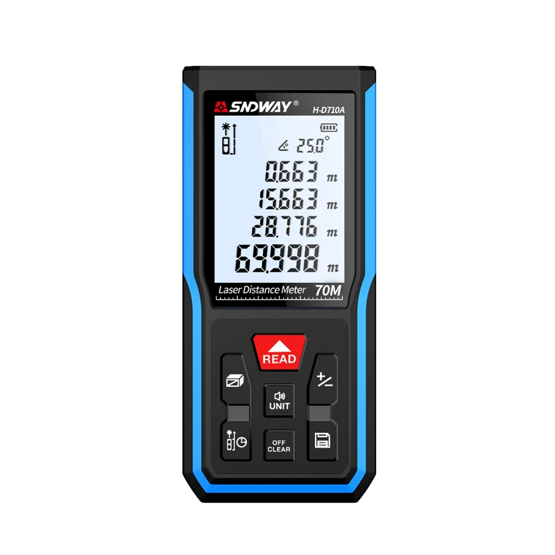Laser rangefinder infrared electronic ruler high precision laser ruler measuring tool handheld measuring room instrument H-D710A
Laser rangefinder infrared electronic ruler high precision laser ruler measuring tool handheld measuring room instrument H-D710A