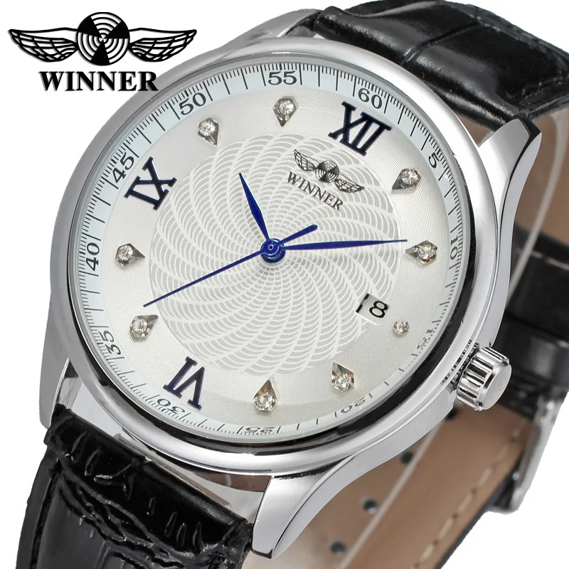 Winner Winner Men Business Casual Hollow out Diamond Set Calendar Fully Automatic Analog Watch
Winner Winner Men Business Casual Hollow out Diamond Set Calendar Fully Automatic Analog Watch