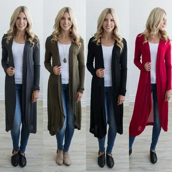 Womens Autumn Spring Daily Ladies Open Stitch Coat Solid Color Knit Long Sleeve Coat Slim Tops Open Front Casual Outerwear
Womens Autumn Spring Daily Ladies Open Stitch Coat Solid Color Knit Long Sleeve Coat Slim Tops Open Front Casual Outerwear