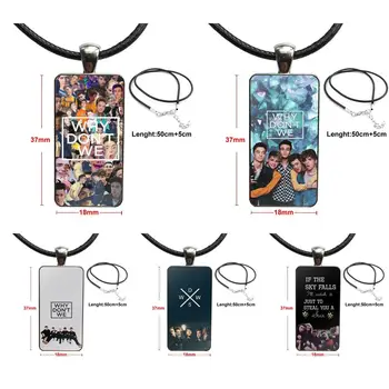 For Child Why Don't We Bands Steel Color Glass Cabochon With Rectangle Shaped Pendant Choker Necklace
For Child Why Don't We Bands Steel Color Glass Cabochon With Rectangle Shaped Pendant Choker Necklace