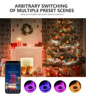 Christmas LED Strip Light 5050 Waterproof Flexible LED Tape for Home Decoration Bluetooth Control Decoration LED Strip Lighting
Christmas LED Strip Light 5050 Waterproof Flexible LED Tape for Home Decoration Bluetooth Control Decoration LED Strip Lighting