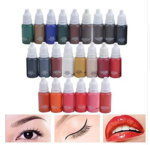 10 Colors 15ml one BottleTattoo Makeup Permanent Tattoo Ink Set BioTouch Pigment for Eyebrow Embroidery Tattoo Makeup Pigment
10 Colors 15ml one BottleTattoo Makeup Permanent Tattoo Ink Set BioTouch Pigment for Eyebrow Embroidery Tattoo Makeup Pigment