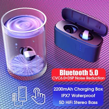 LEORY TWS Wireless bluetooth 5.0 Earphone HiFi Stereo CVC+DSP Noise Cancelling Music Earbuds Auto Pairing Headset with Mic
LEORY TWS Wireless bluetooth 5.0 Earphone HiFi Stereo CVC+DSP Noise Cancelling Music Earbuds Auto Pairing Headset with Mic