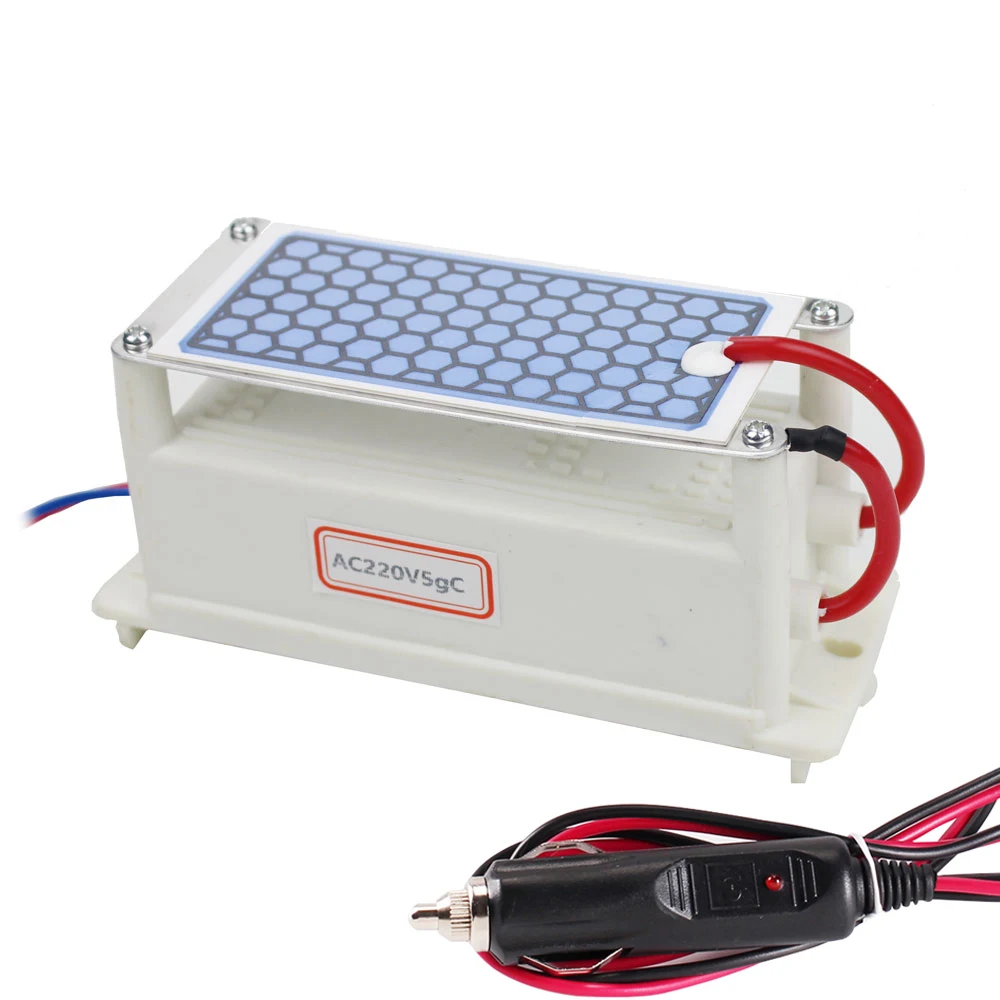 Portable Ceramic Ozone Generator 220V/110V/12V 5g Integrated Ceramic Plate Ozone Air Ozonizer Air Purifier For Household and Car
Portable Ceramic Ozone Generator 220V/110V/12V 5g Integrated Ceramic Plate Ozone Air Ozonizer Air Purifier For Household and Car