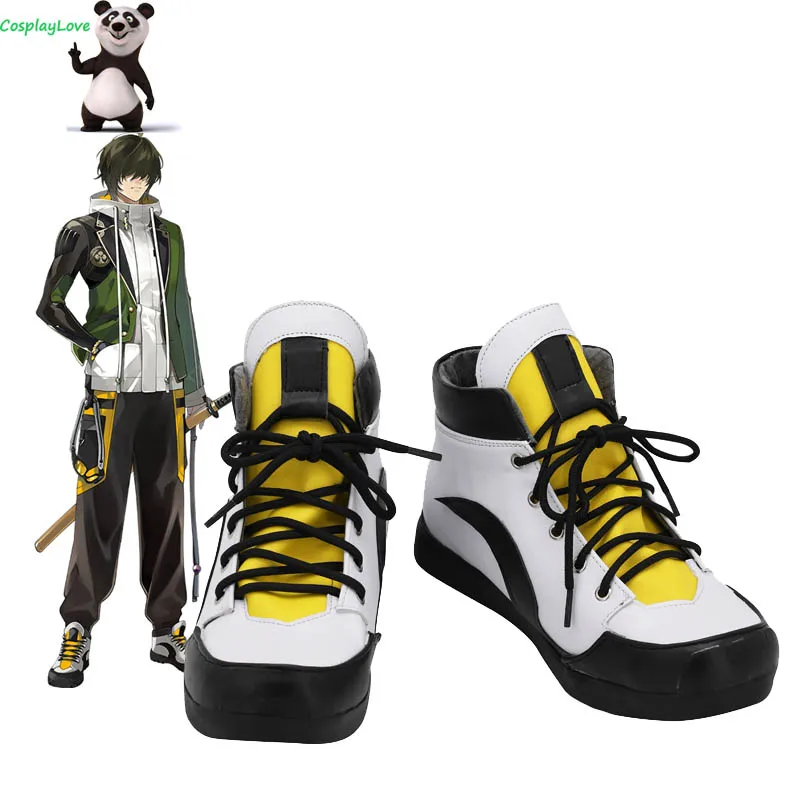 

Touken Ranbu Online Kuwana Gou White Black Shoes Cosplay Long Boots Leather CosplayLove For Halloween Christmas