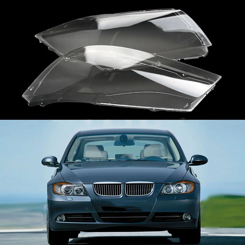 Mayitr 1 пара передняя фара пластиковая прозрачная крышка объектива для BMW E90/E91 04 07