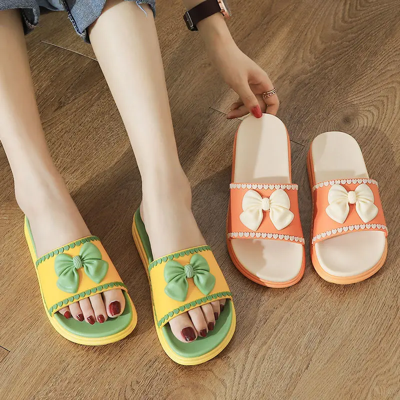 Comfortable unique slippers for women summer Women's thick bottom home lovely Korean student fairy antiskid and deodorant 
Comfortable unique slippers for women summer Women's thick bottom home lovely Korean student fairy antiskid and deodorant