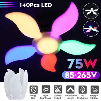 75W 5-Leaf Fan LED Garage Light E27 Bulb Warehouse Workshop Ceiling Lights Deformable Lamp Industrial Lighting AC 85-265V 
75W 5-Leaf Fan LED Garage Light E27 Bulb Warehouse Workshop Ceiling Lights Deformable Lamp Industrial Lighting AC 85-265V
