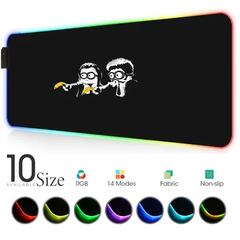 minions RGB Mouse Pad Black pulp Gamer Accessories Large LED MousePad XXL Gaming PC Desk Play Mat with Backlit For overwatch
minions RGB Mouse Pad Black pulp Gamer Accessories Large LED MousePad XXL Gaming PC Desk Play Mat with Backlit For overwatch