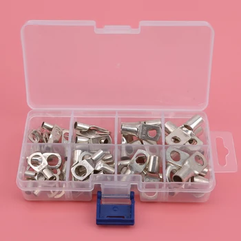 60Pcs/set Tinned Copper Cable Lugs Electrical Wire Ring Connector Battery Terminals Excellent Performance Good Conductivity
60Pcs/set Tinned Copper Cable Lugs Electrical Wire Ring Connector Battery Terminals Excellent Performance Good Conductivity