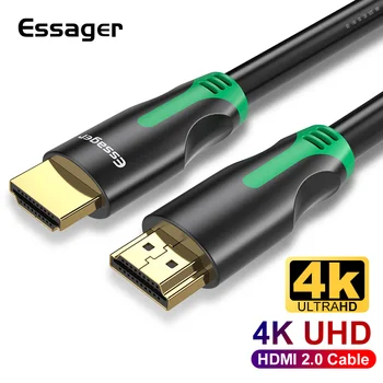 Essager HDMI Cable 4K 2.0 HDMI Male to HDMI Male Adapter High Speed Cable For TV PS4 60Hz Video Audio Extension Cable 1M 3M 10M
Essager HDMI Cable 4K 2.0 HDMI Male to HDMI Male Adapter High Speed Cable For TV PS4 60Hz Video Audio Extension Cable 1M 3M 10M