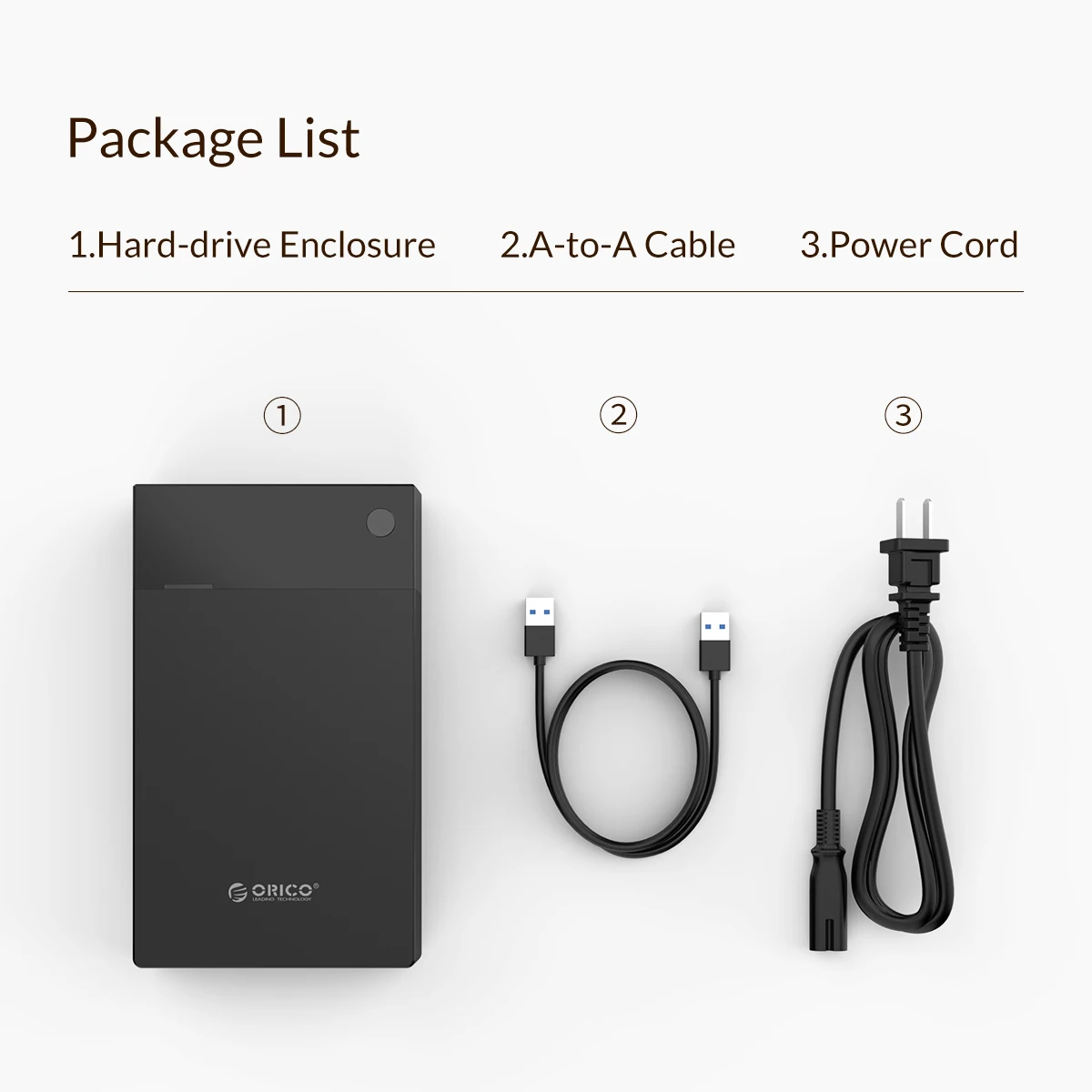 ORICO 3.5'' HDD Case with 12W1A Built-in Power Protable Hard Drive Enclosure SATA to USB 3.0 Supply Up to 16TB Support UASP Box ORICO 3.5'' HDD Case with 12W1A Built-in Power Protable Hard Drive Enclosure SATA to USB 3.0 Supply Up to 16TB Support UASP Box