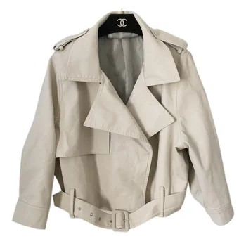 FMFSSOM BF Loose Design MotoBike Pu Leather Epaulet Trun-Down Short Women Lady Jacket
FMFSSOM BF Loose Design MotoBike Pu Leather Epaulet Trun-Down Short Women Lady Jacket