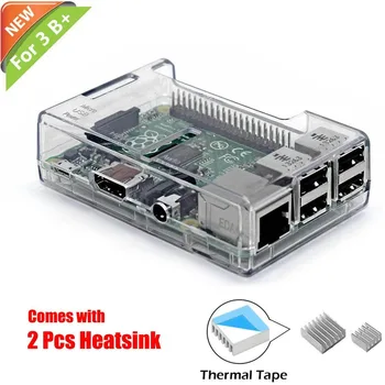 iUniker Raspberry Pi 3 b+ Model B+ Transparent ABS Case cover with Heatsink for Raspberry Pi 3B+, 3B,2B - Access to All Ports
iUniker Raspberry Pi 3 b+ Model B+ Transparent ABS Case cover with Heatsink for Raspberry Pi 3B+, 3B,2B - Access to All Ports