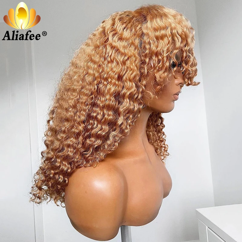 Aliafee Honey Blonde Human Hair Wig Full Machine Made Wig With Bangs 180 Density Peruvian Remy Curly Human Hair Wig With Bangs
Aliafee Honey Blonde Human Hair Wig Full Machine Made Wig With Bangs 180 Density Peruvian Remy Curly Human Hair Wig With Bangs