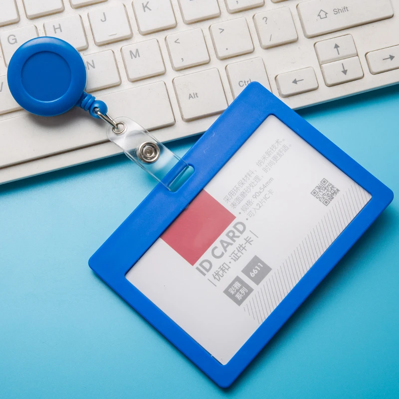 Plastic Bus Business Office Bank ID Card Holder Students Worker Credit Card Protector Cover with Retractable Badge Reel
Plastic Bus Business Office Bank ID Card Holder Students Worker Credit Card Protector Cover with Retractable Badge Reel