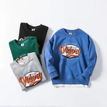 BBD Kids Sweatshirt Boys Fake Two-Piece Cotton Terry Round Neck Long Sleeve Active Sweater Children Delicate 4 -9 Years Costume 
BBD Kids Sweatshirt Boys Fake Two-Piece Cotton Terry Round Neck Long Sleeve Active Sweater Children Delicate 4 -9 Years Costume