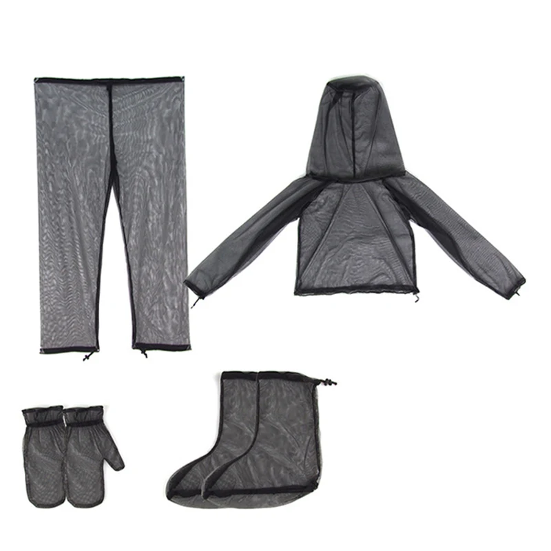 Outdoor Bug Wear Anti Mosquito Suit Mitts Pants Shoe Covers Net Yarn Mesh Cloth breathable lightweight
Outdoor Bug Wear Anti Mosquito Suit Mitts Pants Shoe Covers Net Yarn Mesh Cloth breathable lightweight