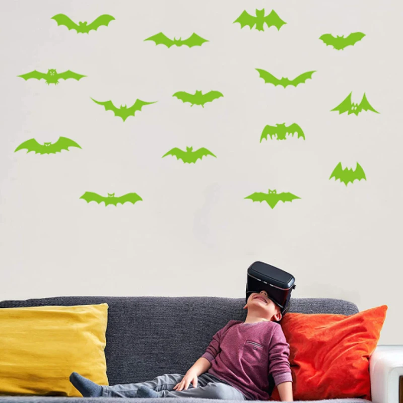 New luminous bats wall stickers living room children's room removable decorative painting
New luminous bats wall stickers living room children's room removable decorative painting