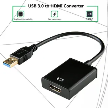HD 1080P USB 3.0 to HDMI Converter Adapter Cable USB to HDMI External Video Card Multi Monitor Adapter for Windows 7/8/10 Laptop 
HD 1080P USB 3.0 to HDMI Converter Adapter Cable USB to HDMI External Video Card Multi Monitor Adapter for Windows 7/8/10 Laptop