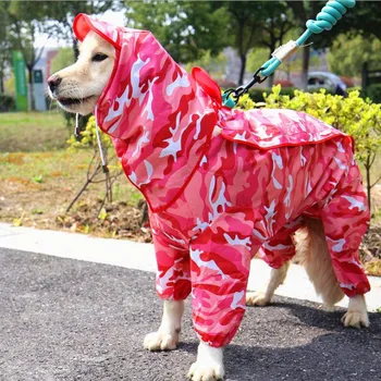 Large Dog Raincoat Clothes Waterproof Rain Jumpsuit for Big Medium Small Dogs Golden Retriever Outdoor Pet Clothing Coat Solid
Large Dog Raincoat Clothes Waterproof Rain Jumpsuit for Big Medium Small Dogs Golden Retriever Outdoor Pet Clothing Coat Solid