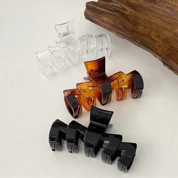 Solid Color Claw Clip Hairpin Big Acrylic Barrette Wide Tooth Hair Claws for Women All-match Hairpin Headdress Fashion Clip
Solid Color Claw Clip Hairpin Big Acrylic Barrette Wide Tooth Hair Claws for Women All-match Hairpin Headdress Fashion Clip