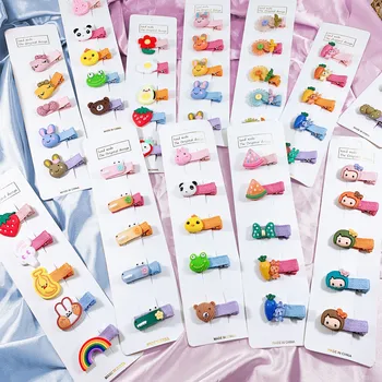 1Set High-quality Nylon Hair Clips For Girls Animal Fruit Color Hairpins Children Sweet Barrettes Fashion Hair Accessories
1Set High-quality Nylon Hair Clips For Girls Animal Fruit Color Hairpins Children Sweet Barrettes Fashion Hair Accessories