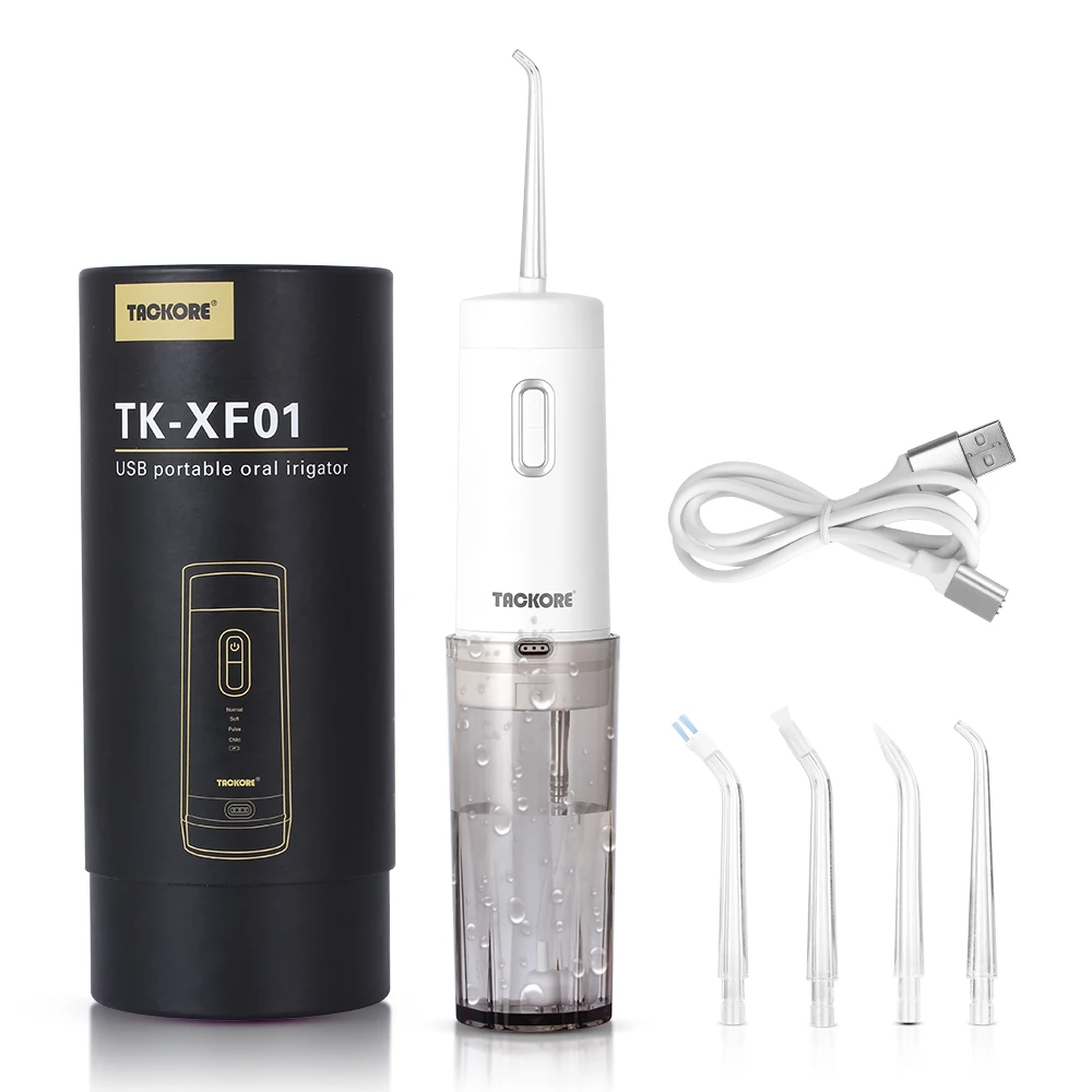 Oral Irrigator Dental Portable Water Flosser Tips USB Rechargeable Water Jet Flosser IPX7 Irrigator for Cleaning Teeth
Oral Irrigator Dental Portable Water Flosser Tips USB Rechargeable Water Jet Flosser IPX7 Irrigator for Cleaning Teeth