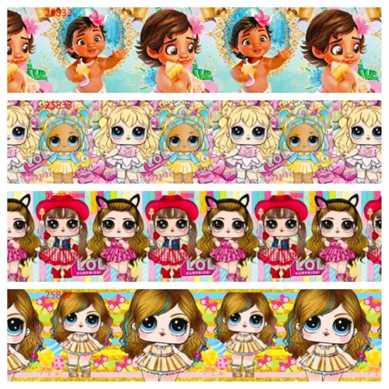 16 22 25 38 50 75mm width Kids lol girls dolls Printed polyester Grosgrain Ribbon surprise Girls ribbons G01
16 22 25 38 50 75mm width Kids lol girls dolls Printed polyester Grosgrain Ribbon surprise Girls ribbons G01