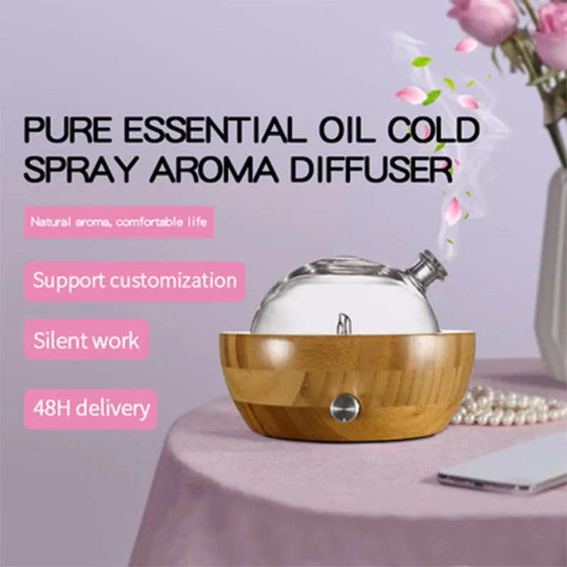 Waterless Essential Oil Nebulizer Diffuser, Bamboo Aromatherapy Diffuser for Essential Oils with LED Light for Home Room House
Waterless Essential Oil Nebulizer Diffuser, Bamboo Aromatherapy Diffuser for Essential Oils with LED Light for Home Room House