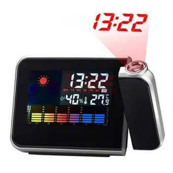 Attention Projection Digital Weather LCD Snooze Alarm Clock Projector Color Display LED Backlight Hot Sale
Attention Projection Digital Weather LCD Snooze Alarm Clock Projector Color Display LED Backlight Hot Sale