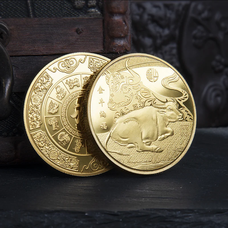 2021 Chinese Lucky Coin Ox New Year Gold Plated Coin Commemorative Coin Collection Decorative Collection Crafts Gift
2021 Chinese Lucky Coin Ox New Year Gold Plated Coin Commemorative Coin Collection Decorative Collection Crafts Gift