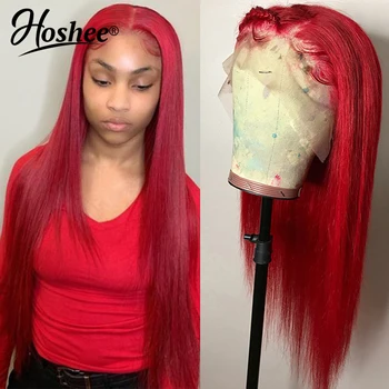 Red Colored Transparent Lace Wigs Pre Plucked Brazilian Remy Straight Lace Front Human Hairs Wigs For Black Women 180%
Red Colored Transparent Lace Wigs Pre Plucked Brazilian Remy Straight Lace Front Human Hairs Wigs For Black Women 180%