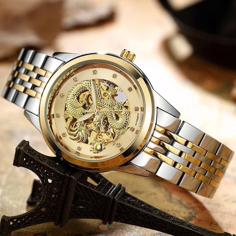 Luxury Dragon Automatic-Self-Wind Mechanical Men's Watch Men Skeleton Analog Mechanical Waterproof Wrist Watch bayan kol saati
Luxury Dragon Automatic-Self-Wind Mechanical Men's Watch Men Skeleton Analog Mechanical Waterproof Wrist Watch bayan kol saati