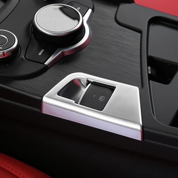Car Electrical Park Brake Button Decoration Cover Interior Trim Car Styling Accessories For Alfa Romeo Giulia 952 Sticker 
Car Electrical Park Brake Button Decoration Cover Interior Trim Car Styling Accessories For Alfa Romeo Giulia 952 Sticker