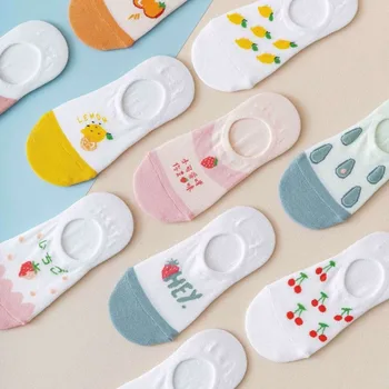 Women Thin Sock Lovely Ladies Fruit Socks Colorful Unisex No Show Casual Cotton Sox Girl Comfortable Spring Summer Trendy Sokken 
Women Thin Sock Lovely Ladies Fruit Socks Colorful Unisex No Show Casual Cotton Sox Girl Comfortable Spring Summer Trendy Sokken