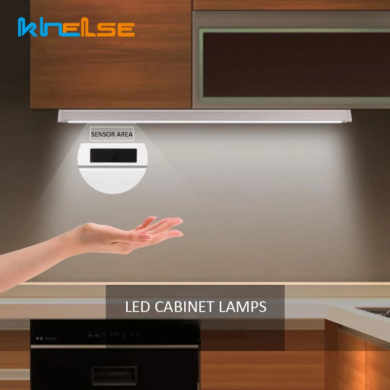 Инфракрасный человеческого Сенсор LED лампы для кабинета ручная развертка Кухня