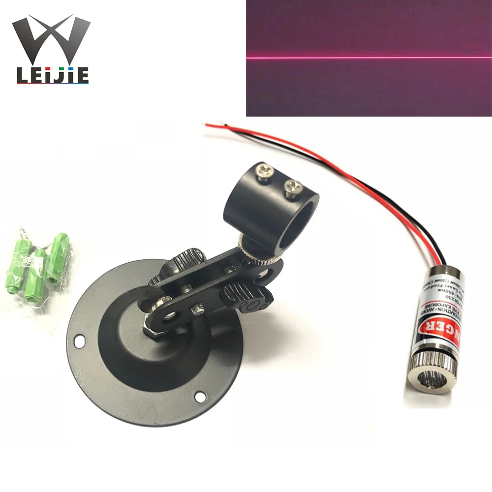 

Adjustable Focusable 650nm 5mW Line 12*35mm Red 3V-5V Laser Module w/360 Degree 12mm Holder Support Bracket 12mm LED LD Module