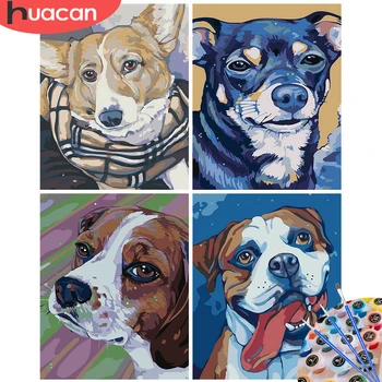 HUACAN Oil Painting By Number Dog Animal Kit Drawing On Canvas Wall Art HandPainted Home Decor DIY Gift
HUACAN Oil Painting By Number Dog Animal Kit Drawing On Canvas Wall Art HandPainted Home Decor DIY Gift