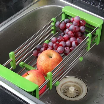 Adjustable Stainless Steel Kitchen Over Sink Racks Drain Dish Drying Rack Insert Storage Organizer Fruit Vegetable Tray Drainer
Adjustable Stainless Steel Kitchen Over Sink Racks Drain Dish Drying Rack Insert Storage Organizer Fruit Vegetable Tray Drainer