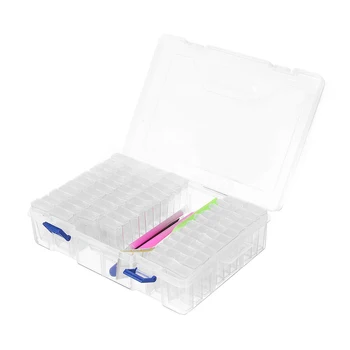 64 Grids Tweezer Glue Clay Storage Box Diamond Painting Tools Set Embroidery Pen DIY Tray Organizer Jewelry Accessories Manicure
64 Grids Tweezer Glue Clay Storage Box Diamond Painting Tools Set Embroidery Pen DIY Tray Organizer Jewelry Accessories Manicure