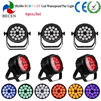 6pcs Outdoor Par Light 18x18w RGBWA UV 6in1 LED PAR Light Waterproof DMX512 Outdoor use for DJ Disco Wedding Christmas Party
6pcs Outdoor Par Light 18x18w RGBWA UV 6in1 LED PAR Light Waterproof DMX512 Outdoor use for DJ Disco Wedding Christmas Party