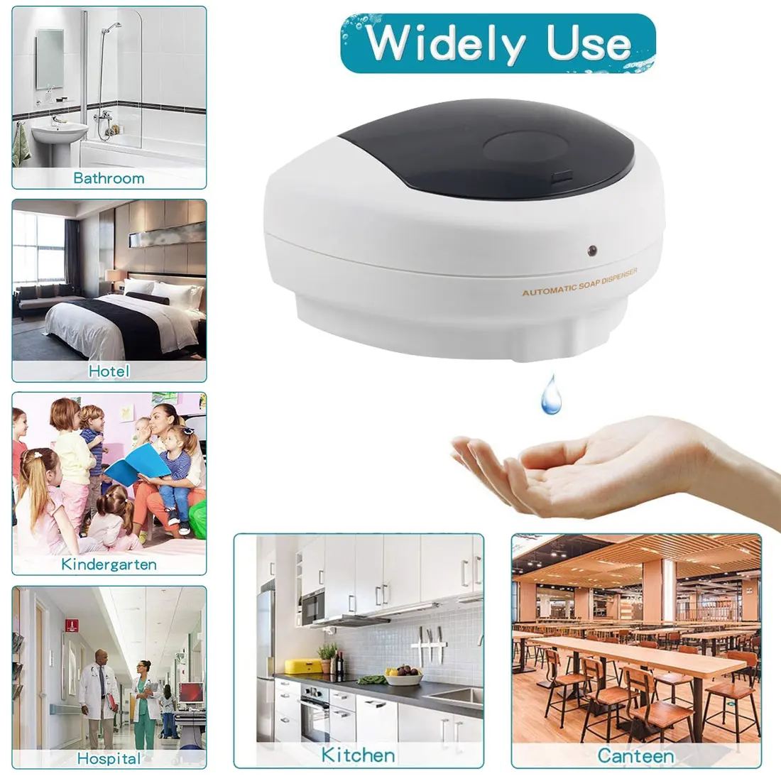 Infrared Sensor Soap Dispenser Gel Hand Sanitizer Machine, Wall Mount Plastic Hands Free Touchless Liquid Soap Dispensers
Infrared Sensor Soap Dispenser Gel Hand Sanitizer Machine, Wall Mount Plastic Hands Free Touchless Liquid Soap Dispensers