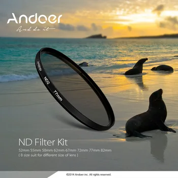 Andoer 77mm Fader ND Filter Kit Neutral Density Photography Filter Set (ND2 ND4 ND8) for Nikon Canon Sony Pentax DSLRs
Andoer 77mm Fader ND Filter Kit Neutral Density Photography Filter Set (ND2 ND4 ND8) for Nikon Canon Sony Pentax DSLRs
