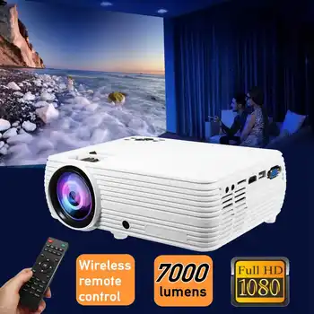 

X5 LCD Projector 7000 Lumens Support 1080p HD Multimedia Home Cinema Smart Home Theater LED Proyector HDMI VGA AV SD USB Beamer