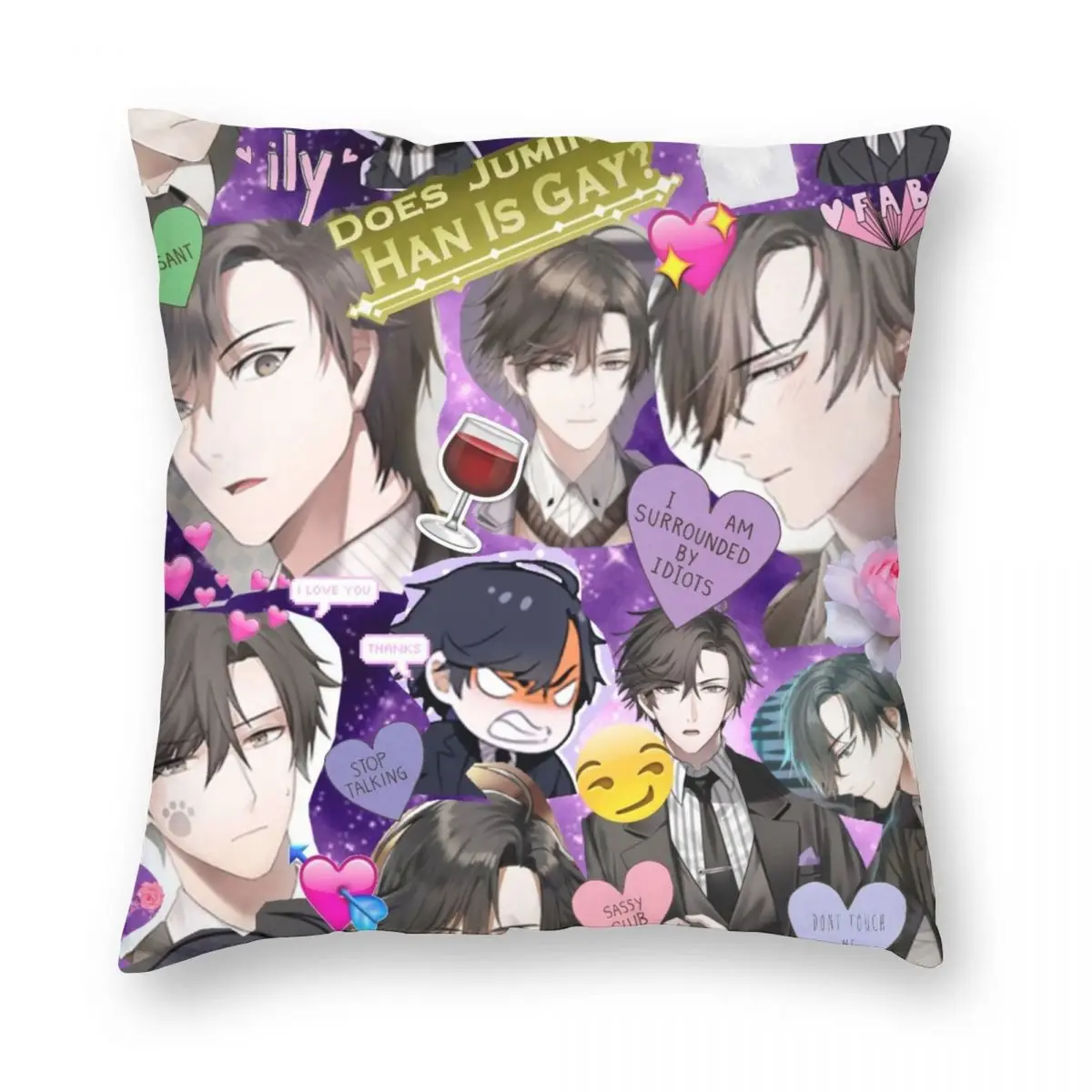 Подушка Mystic Messenger Jumin Han, ткань с принтом, наволочка, декоративная подушка для видеоигр, чехол для стула 45*45 см
Подушка Mystic Messenger Jumin Han, ткань с принтом, наволочка, декоративная подушка для видеоигр, чехол для стула 45*45 см