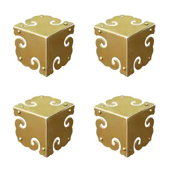 Tiazza 4Pcs Vintage Brass Corner Protectors Antique Hardware Desk Edge Wooden Jewelry Gift Box Cabinet Full Encase Corner Guard
Tiazza 4Pcs Vintage Brass Corner Protectors Antique Hardware Desk Edge Wooden Jewelry Gift Box Cabinet Full Encase Corner Guard
