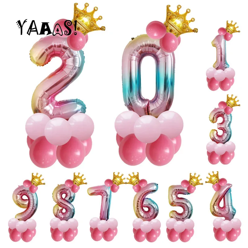32 Inch Big Foil Birthday Balloons Helium Number Balloon 0-9 Happy Birthday Wedding Party Decorations Shower Large Figures globo
32 Inch Big Foil Birthday Balloons Helium Number Balloon 0-9 Happy Birthday Wedding Party Decorations Shower Large Figures globo