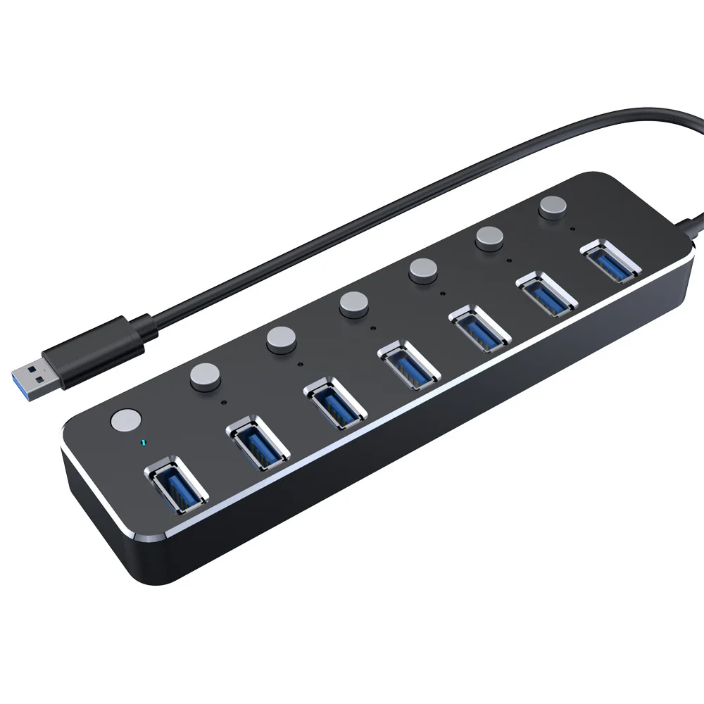 Computer USBHUB 3.0 hub One drag seven extender Free drive 7-port USB hub HUB aluminum alloy
Computer USBHUB 3.0 hub One drag seven extender Free drive 7-port USB hub HUB aluminum alloy