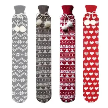 Natural Rubber Long Hot Water Bottle for Bed Waist Back Neck Legs with Soft Polyester Knitted Cover 
Natural Rubber Long Hot Water Bottle for Bed Waist Back Neck Legs with Soft Polyester Knitted Cover